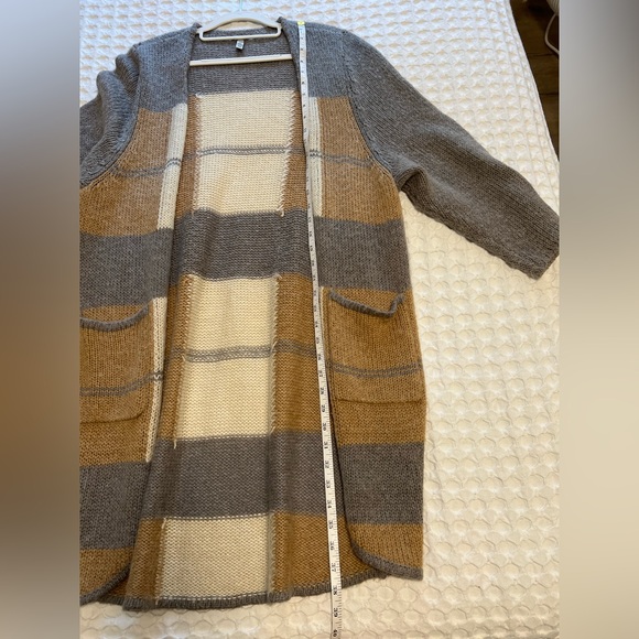 Halogen Color-Block Open Cardigan - Picture 7 of 7